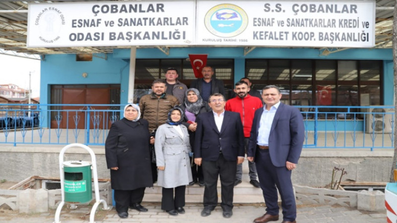 Fedakar, Çobanlar ilçesinde esnaf ve vatandaşlarla bir araya geldi