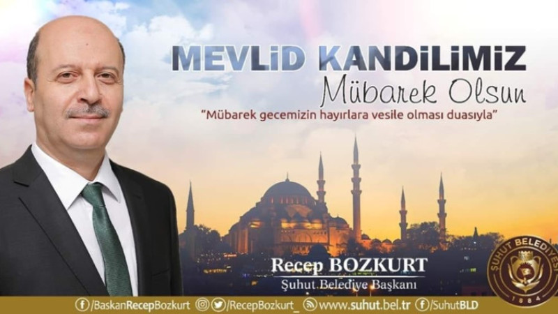 Recep Bozkurt, Mevlid Kandili dolayısıyla bir mesaj yayımladı