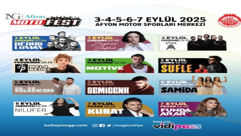 NG Afyon Motofest; müzik, şov ve eğlenceye ev sahipliği yapacak