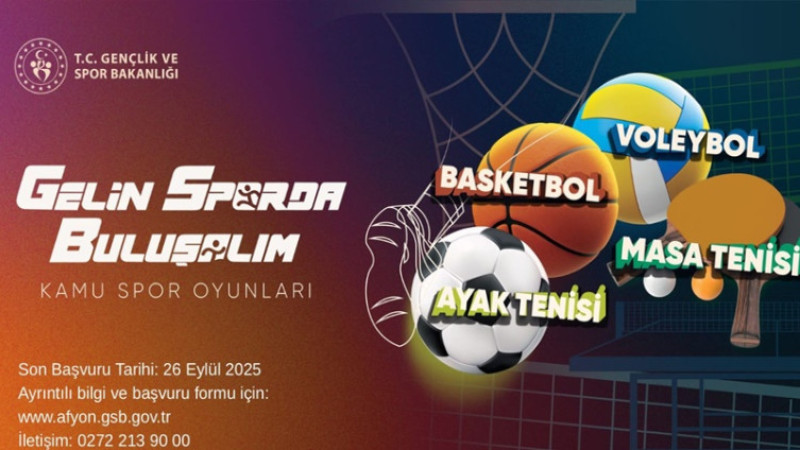 Kamu Spor Oyunları Başlıyor: “Gelin Sporda Buluşalım”