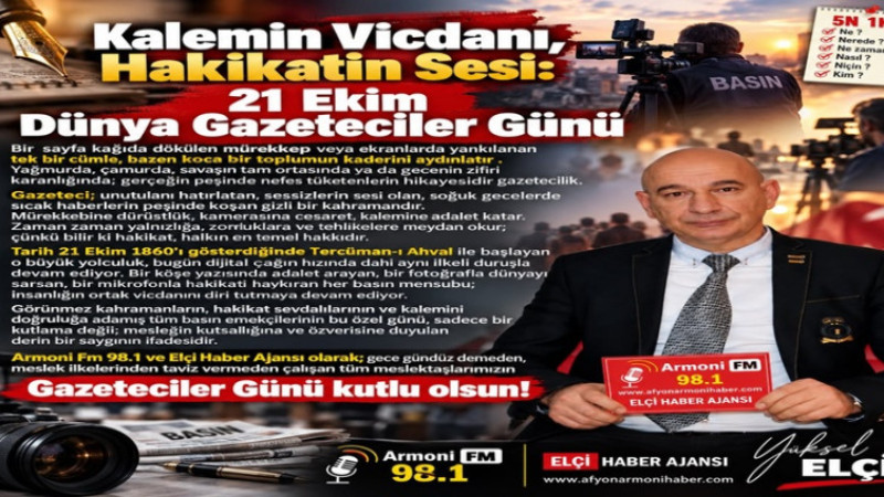 Hakikatin Sesi: 21 Ekim Dünya Gazeteciler Günü Kutlu Olsun