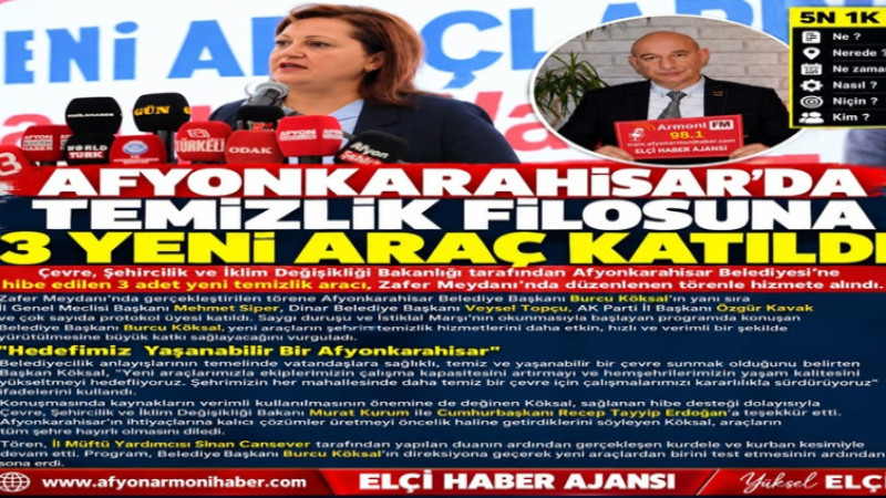 Afyonkarahisar'ın Temizlik Filosu Gittikçe Büyüyor