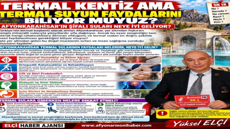 Afyonkarahisar'ın Şifalı Suları Neye İyi Geliyor? 