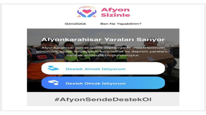 “afyonsizinle.org” faaliyete geçti