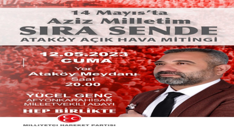 Genç'den mitinge davet