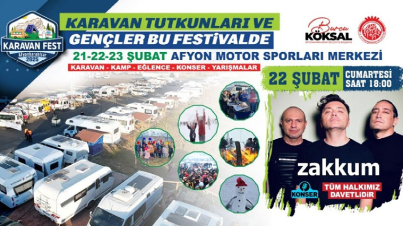 Karavan tutkunları ve gençler bu festivalde buluşuyor