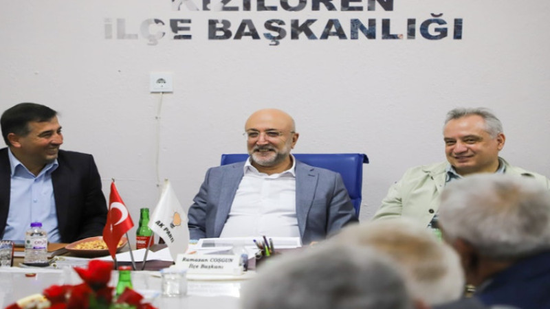Turgay Şahin, Kızılören'de teşkilatla buluştu