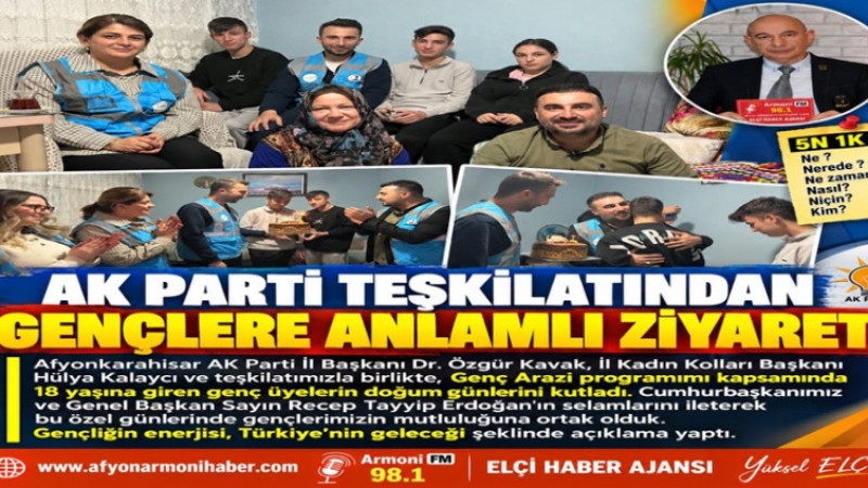 AK Parti Teşkilatından Gençlere Ziyaretler Devam Ediyor